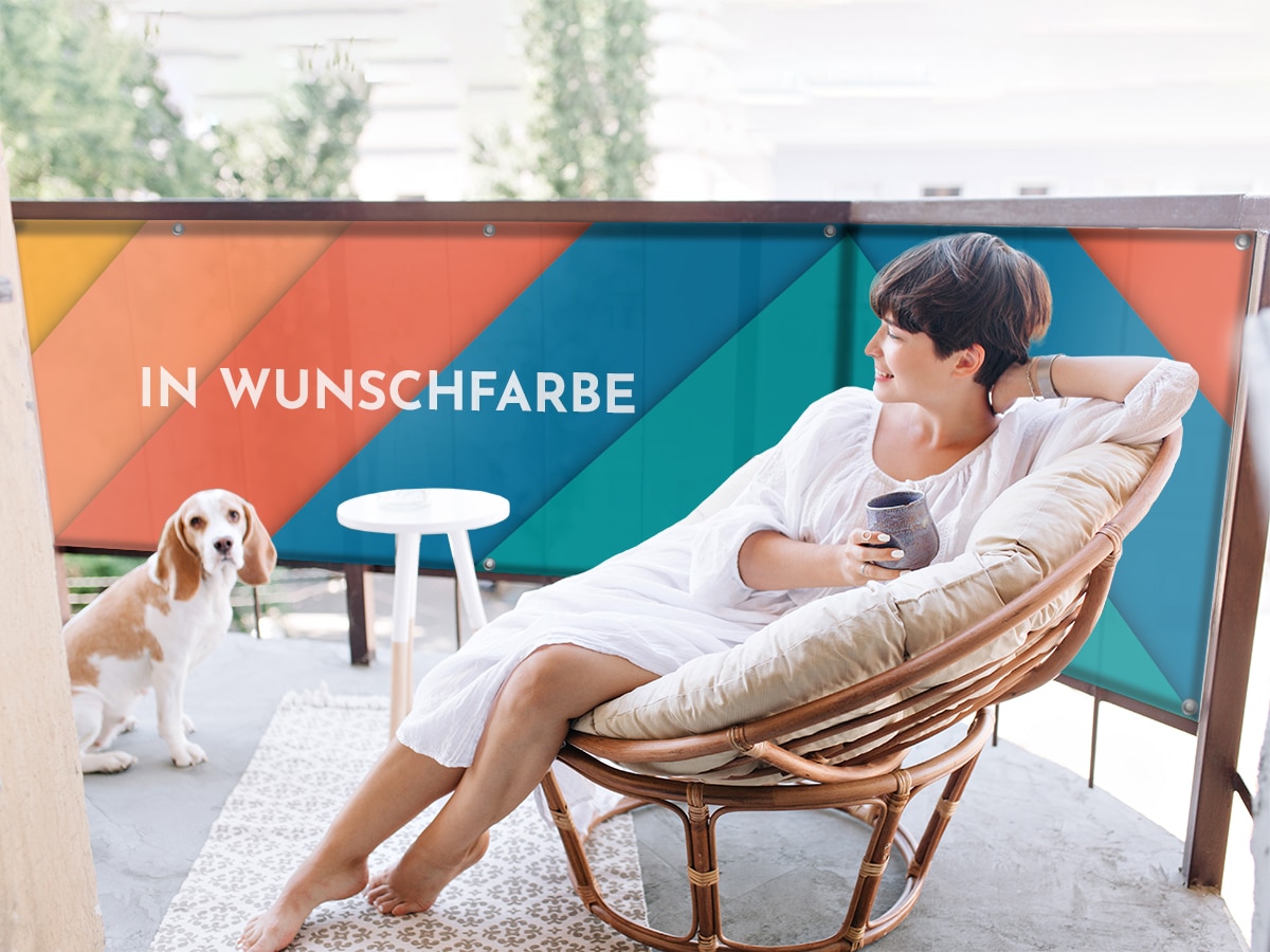 Sichtschutz in Wunschfarbe