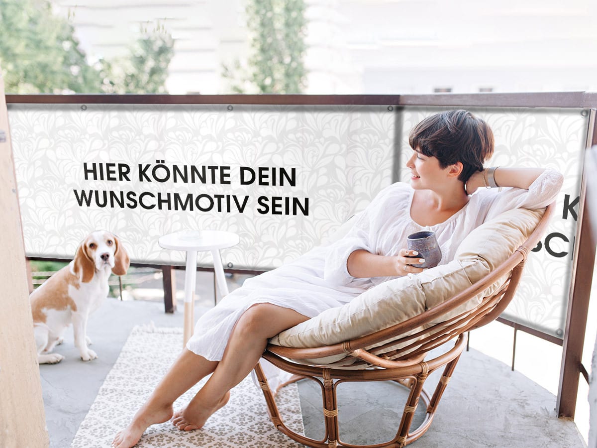 Sichtschutz mit eigenem Motiv Sichtschutz mit eigenem Motiv