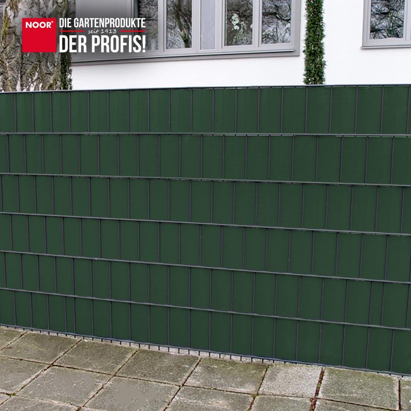 Sichtschutzstreifen PVC Zaunblende 0,19x35 m BasicFarbe: grün (RAL 6005)