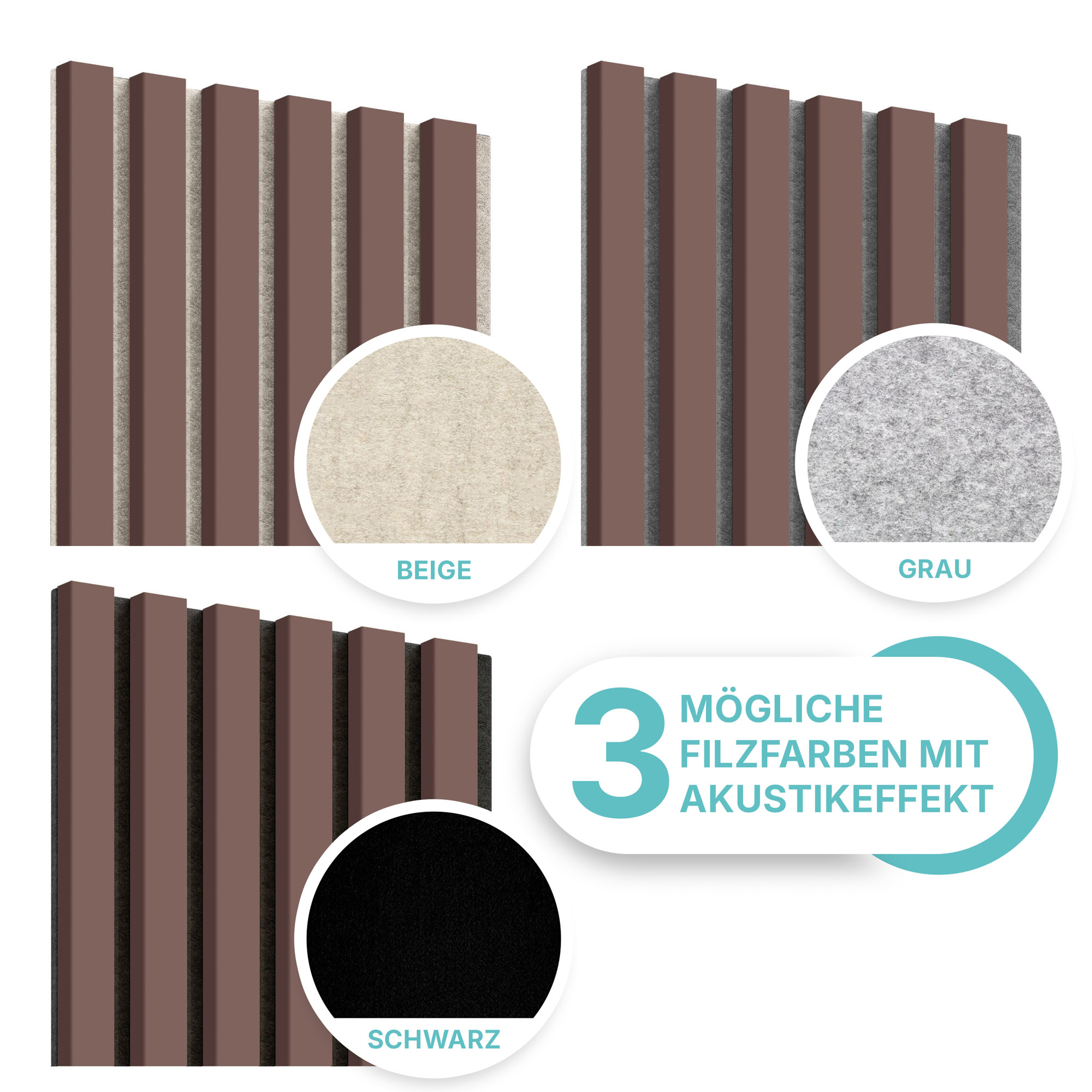 Akustikpaneel in Puderrosa