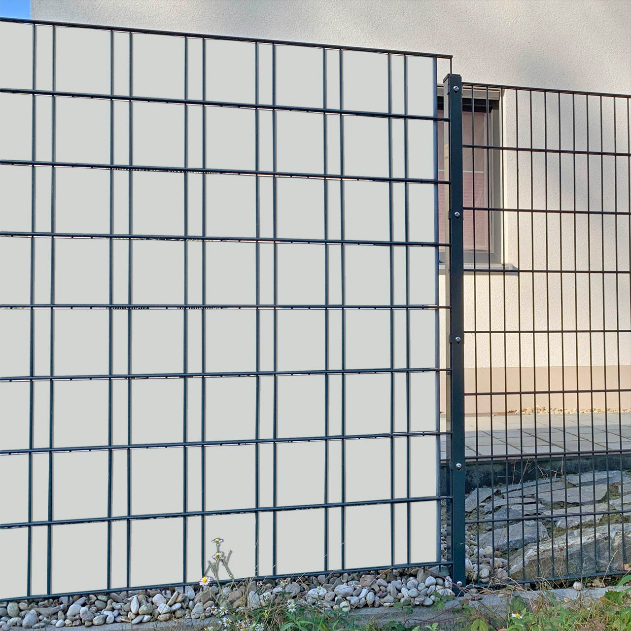 Lichtgrau Sichtschutz&shy;streifen