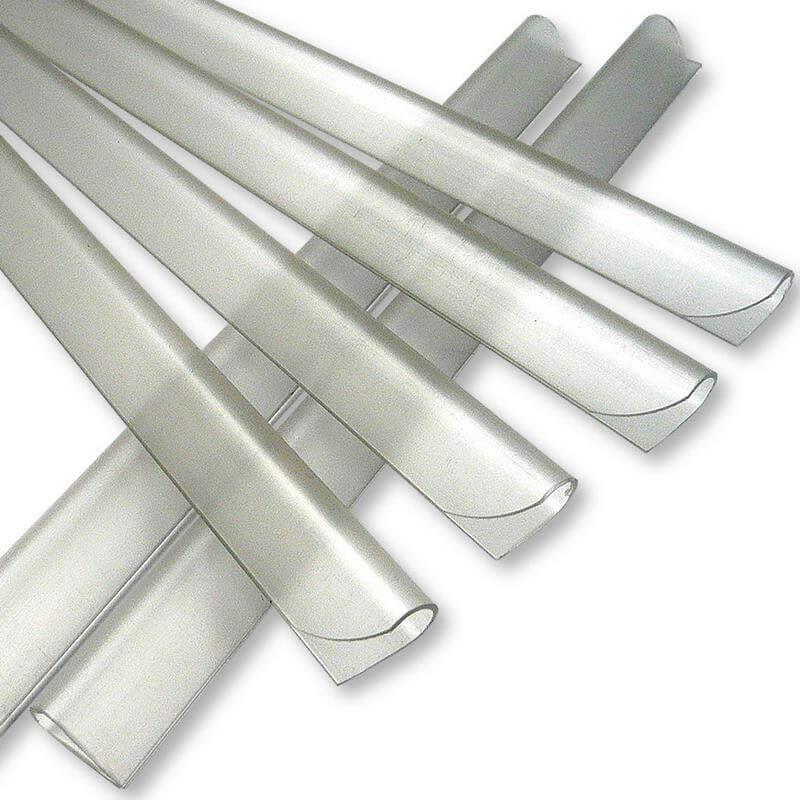 25 Klemmschienen für SichtschutzstreifenFarbe: transparent