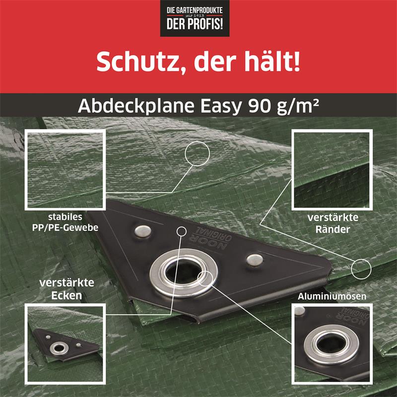 Abdeckplane Easy 90g/m² Gewebeplane Allzweckplane