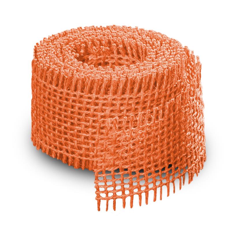 Jute Dekoband Wickelstreifen JutebandFarbe: orange / ca. Größe: 12 x 300 cm