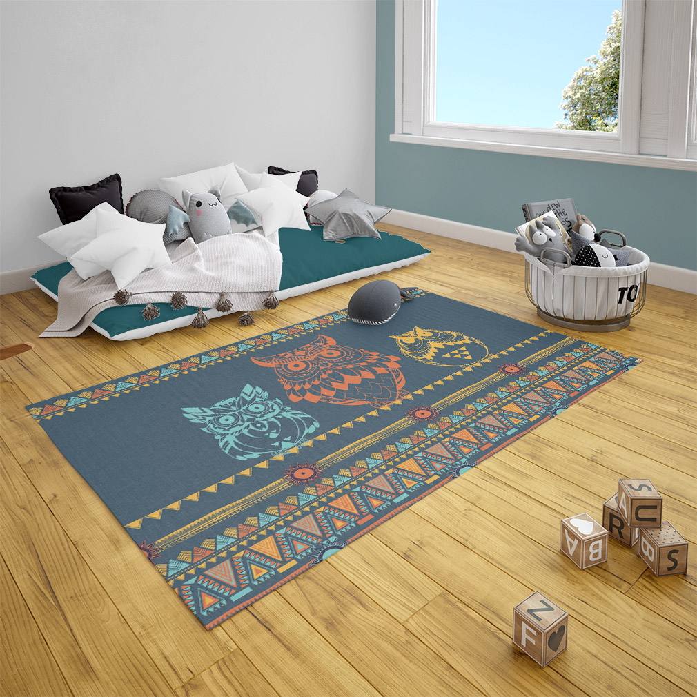 Eule-Boho-Ethnic-Teppich-2