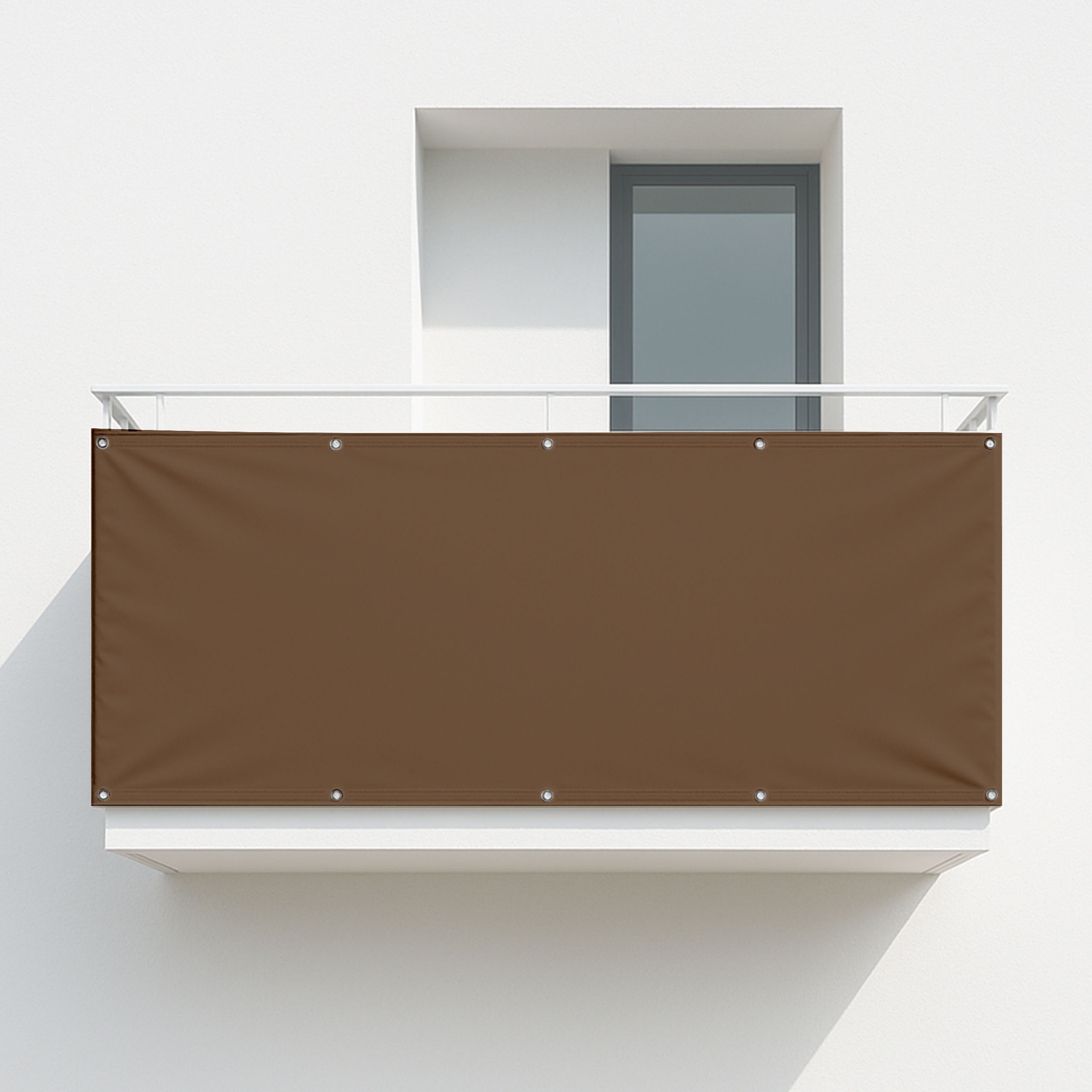 Balkonsichtschutz Blassbraun (RAL® 8025)