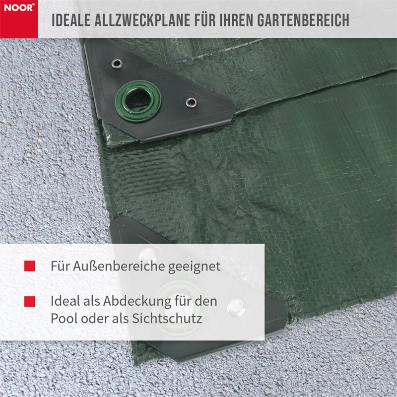 Abdeckplane Profi 140g/m² GewebeplaneFarbe: grün / ca. Größe: 2x2 m