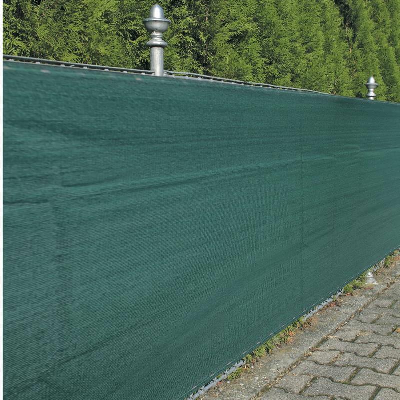 Zaunblende Sichtschutz Zaun Winddurchlässig grünca. Größe: 1,0x5 m