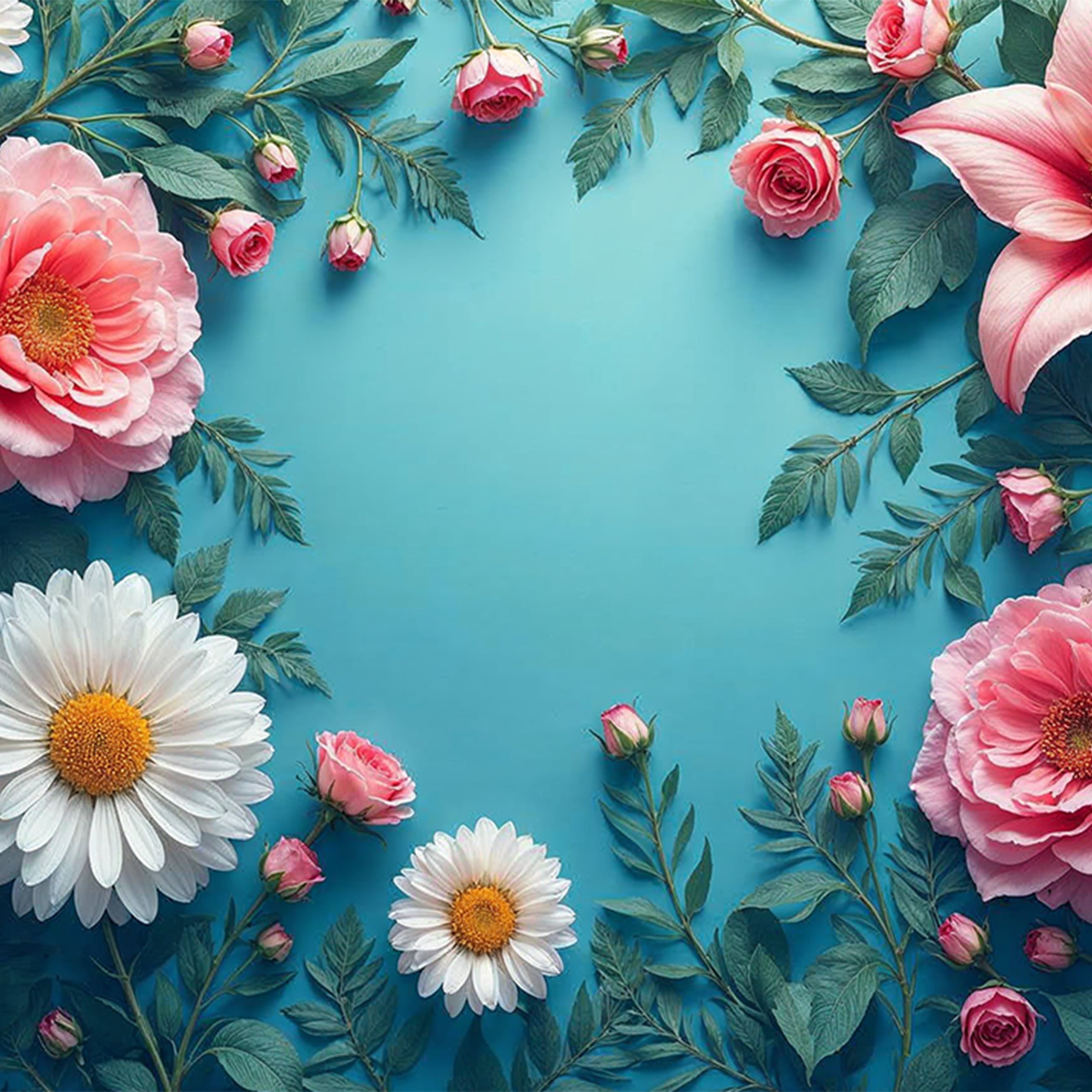 Wandbild Vintage Blumenillustration-motiv