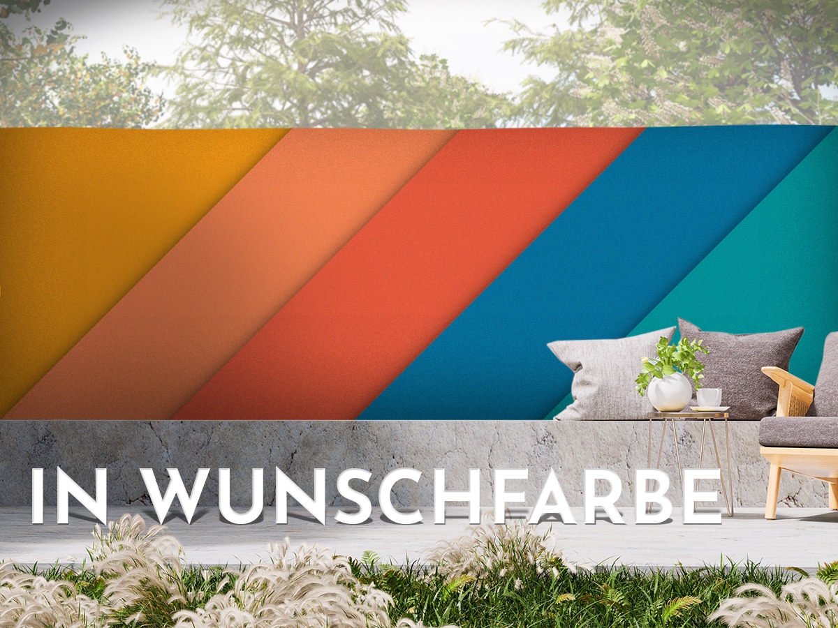 Sichtschutz in Wunschfarbe