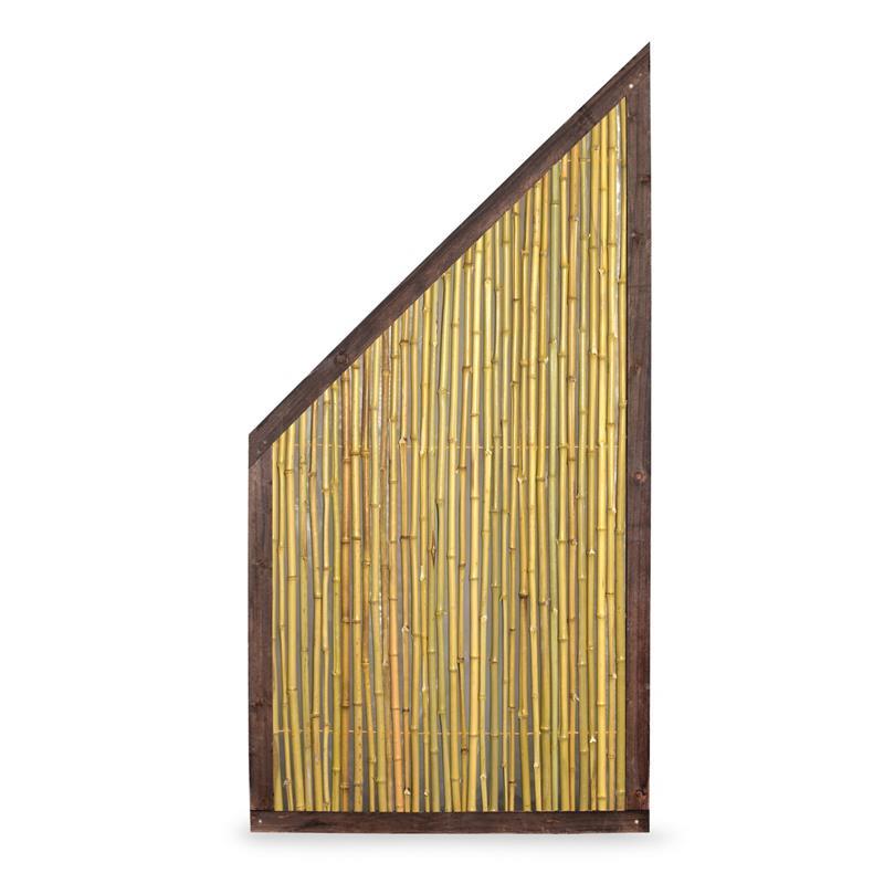 Bambuszaun Bangkok mit Holzrahmen Bambus Zaun