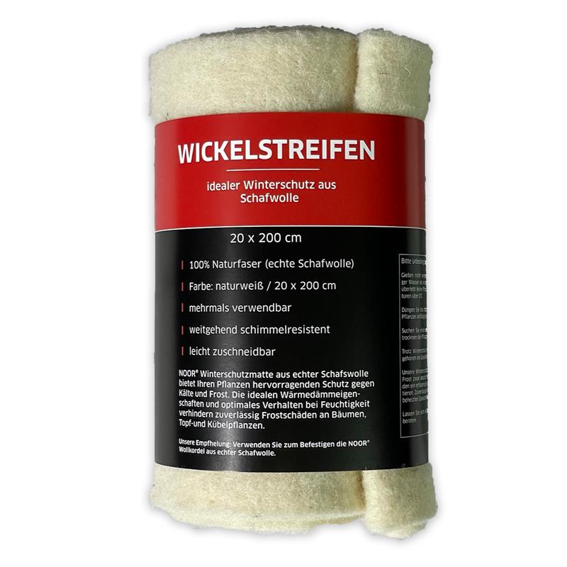 Wickelstreifen aus Schafwolle 20x200 cmFarbe: naturweiß / ca. Größe: 20 x 200 cm