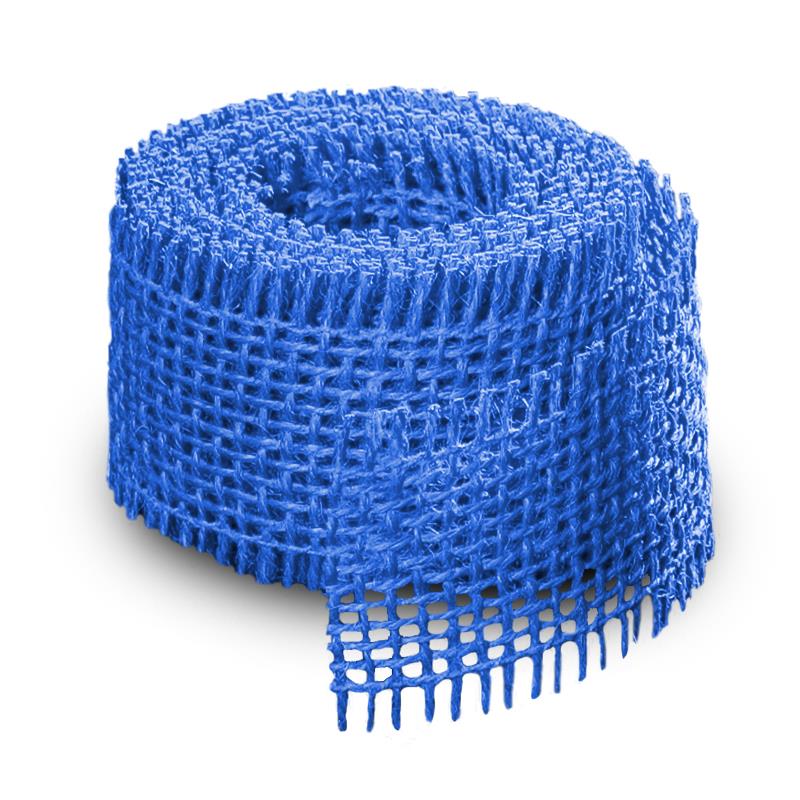 Jute Dekoband Wickelstreifen JutebandFarbe: blau / ca. Größe: 6 x 300 cm