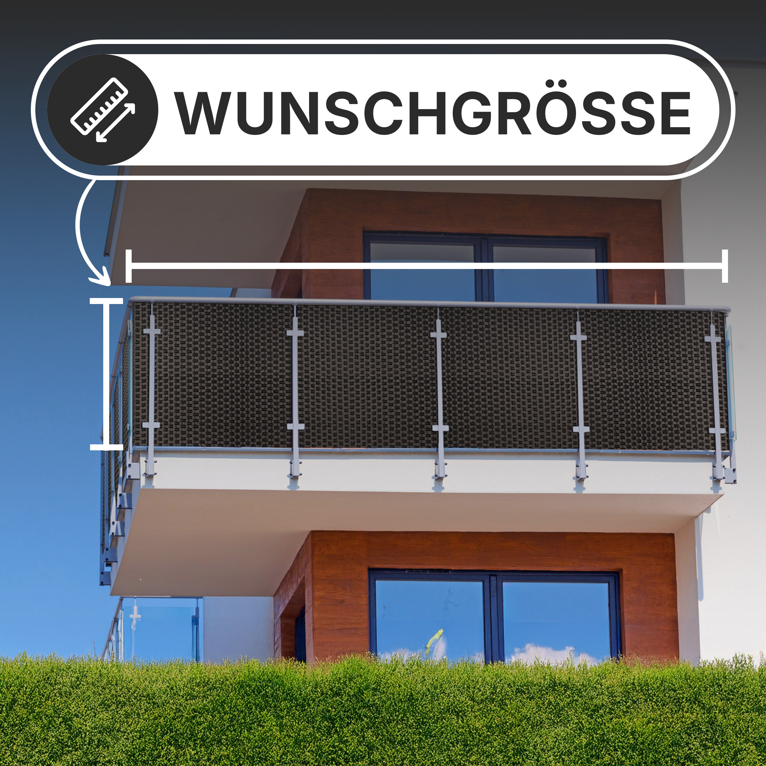 Rattan Sichtschutz im Wunschmaß Rattan Sichtschutz im Wunschmaß