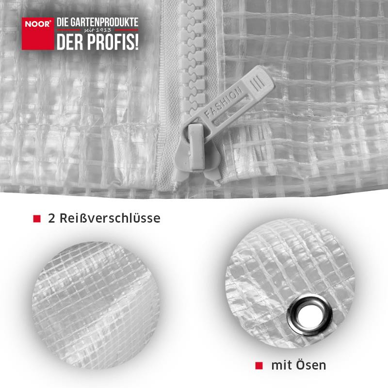 Palettenhaube Gitterbox Abdeckhaube 125x85x98 cm