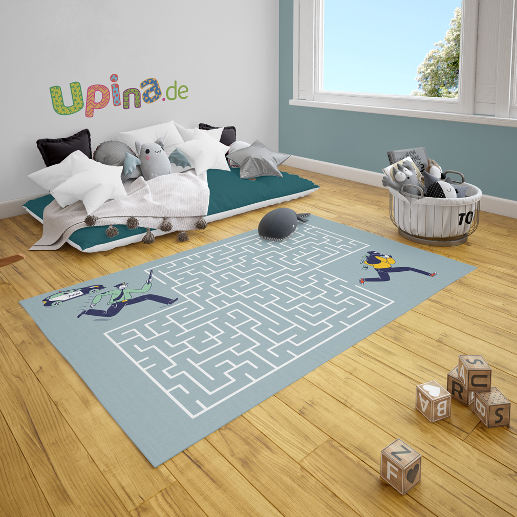 Labyrinth-Polizist-Teppich-2