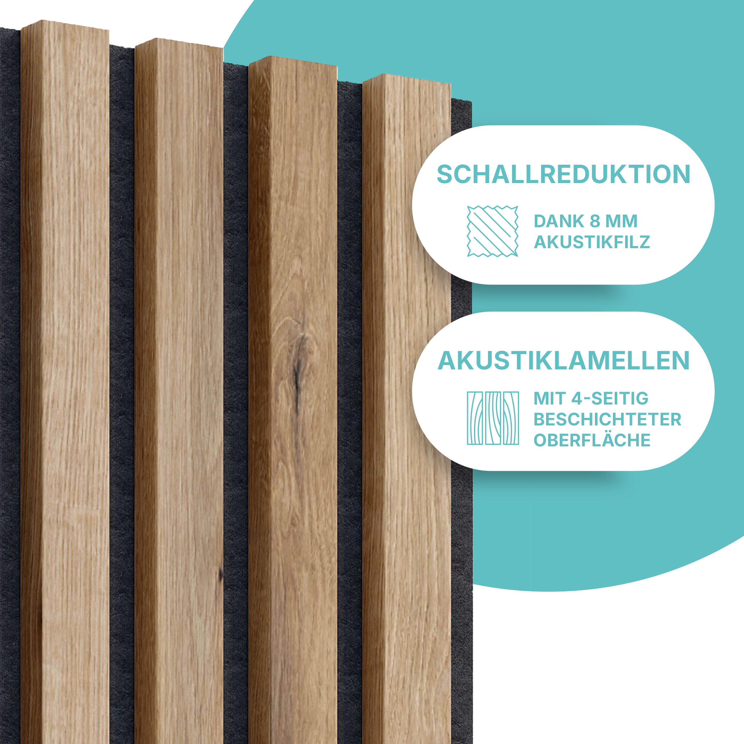 Akustikpaneel in Eiche Artisan