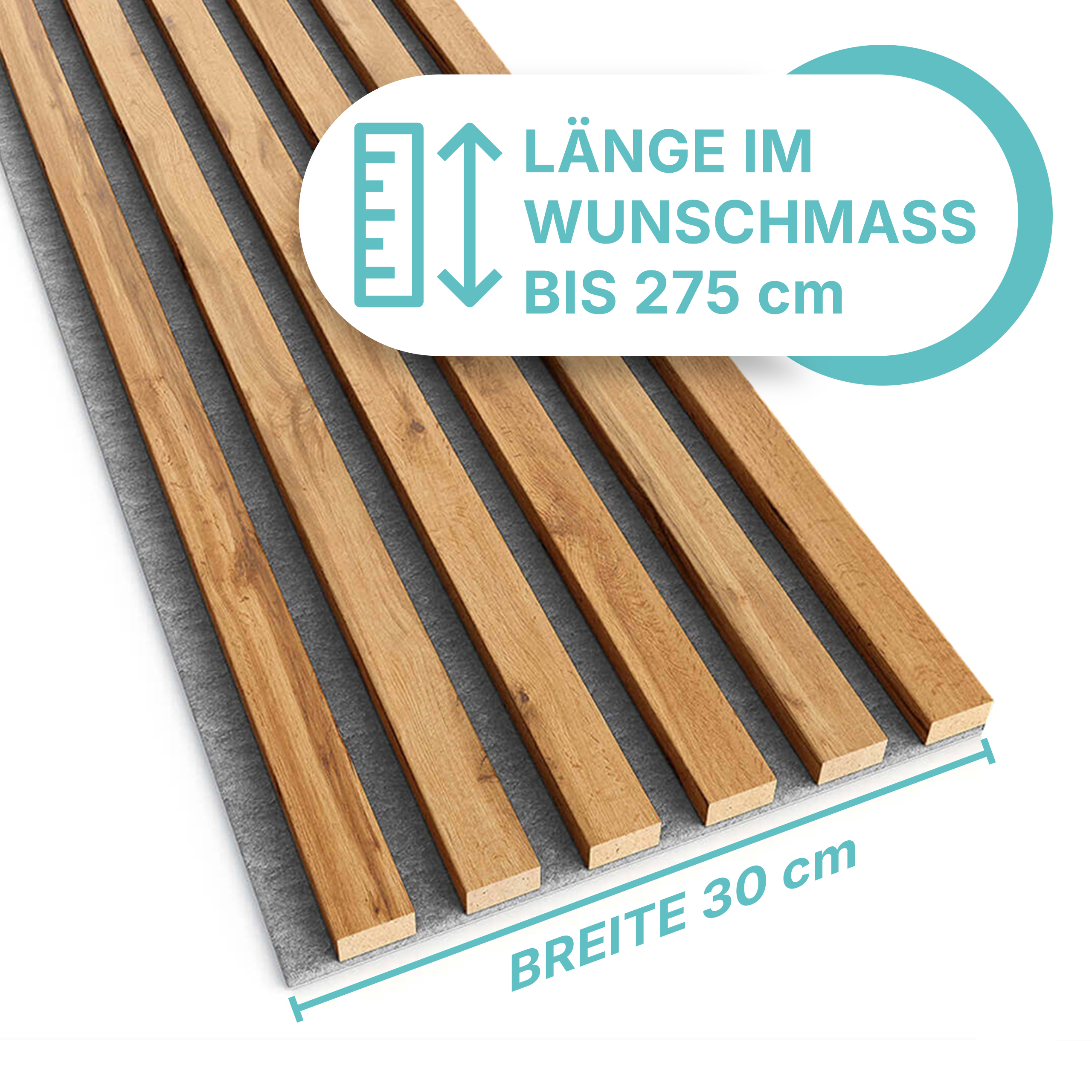Akustikpaneel in Eiche Wotan