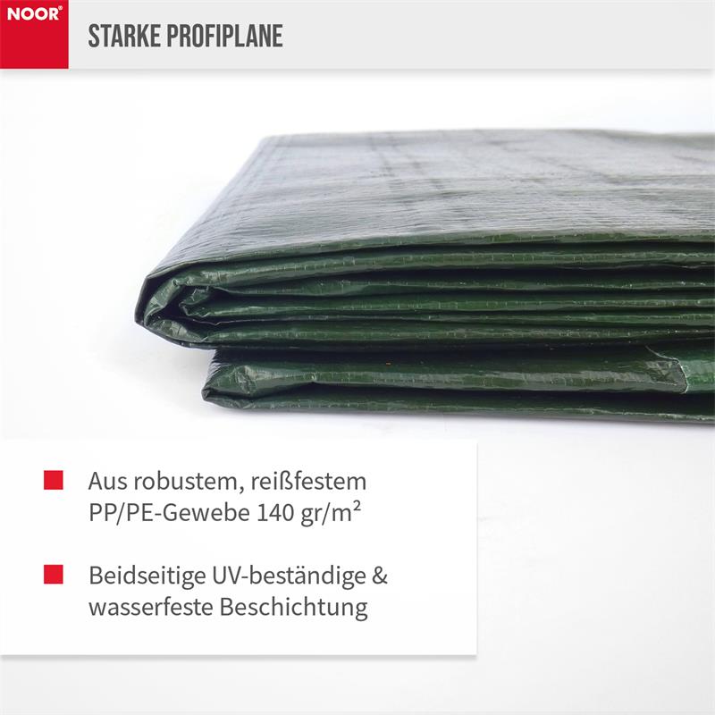Abdeckplane Profi 140g/m² GewebeplaneFarbe: grün / ca. Größe: 2x2 m
