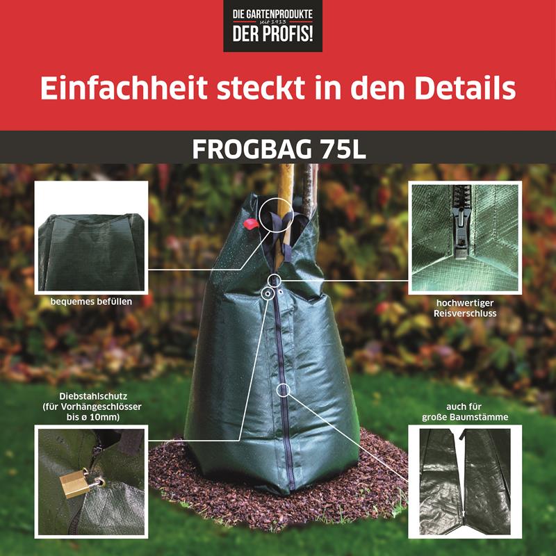 Frogbag® Bewässerungssack 75l grün PE 200 g/m²