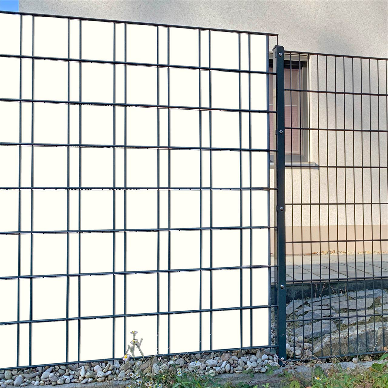 Reinweiß Sichtschutz&shy;streifen