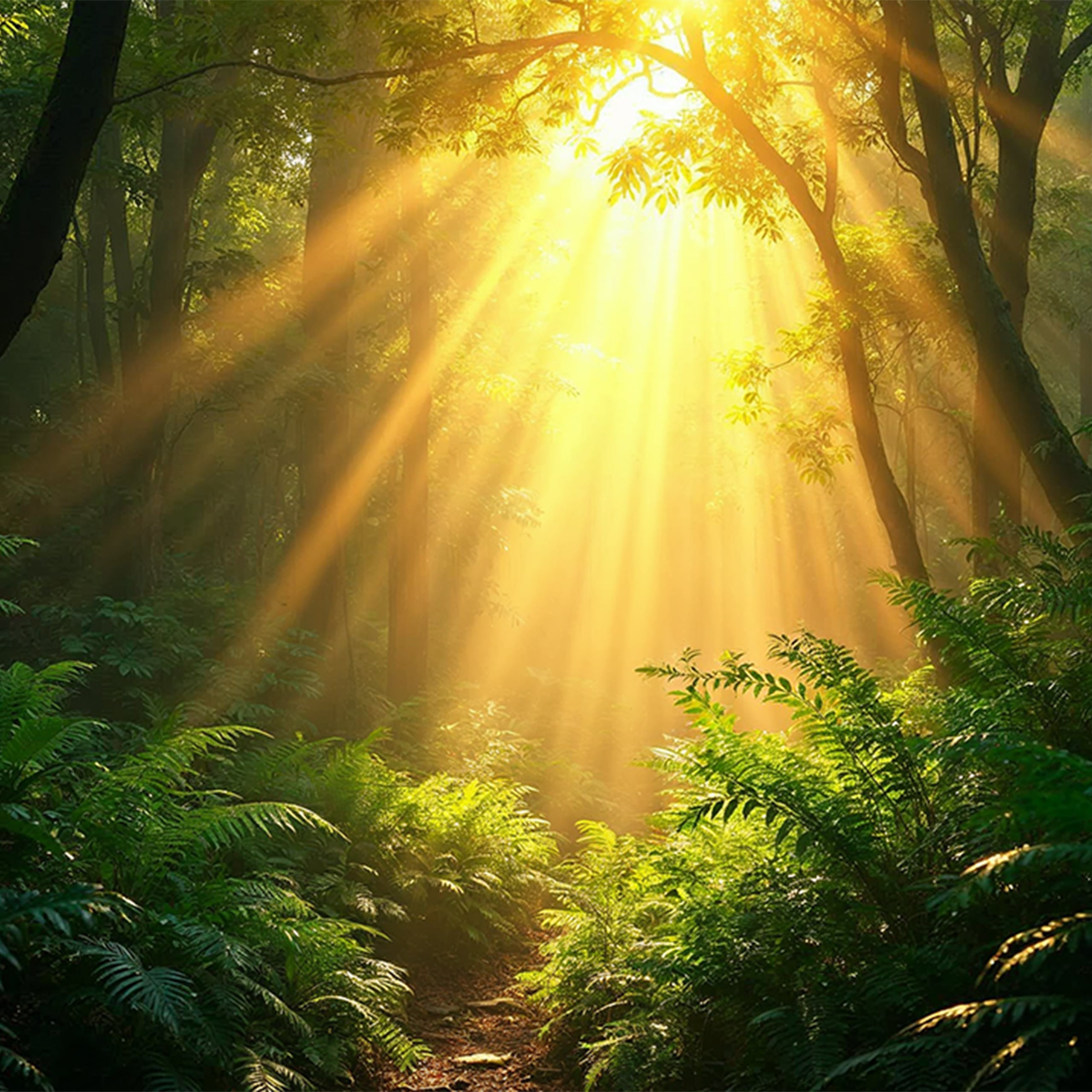 Licht im Dschungeldach-motiv