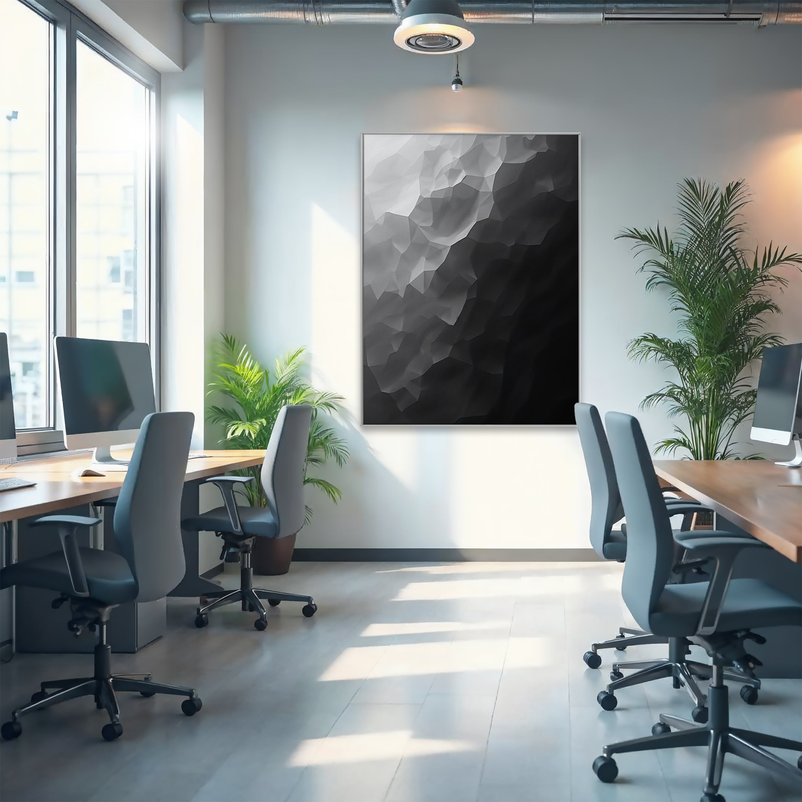 Wandbild Motiv Polygon-Fusion