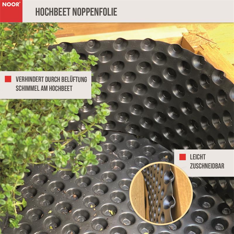 Hochbeet Noppenfolie 1x20m 400 g/m²