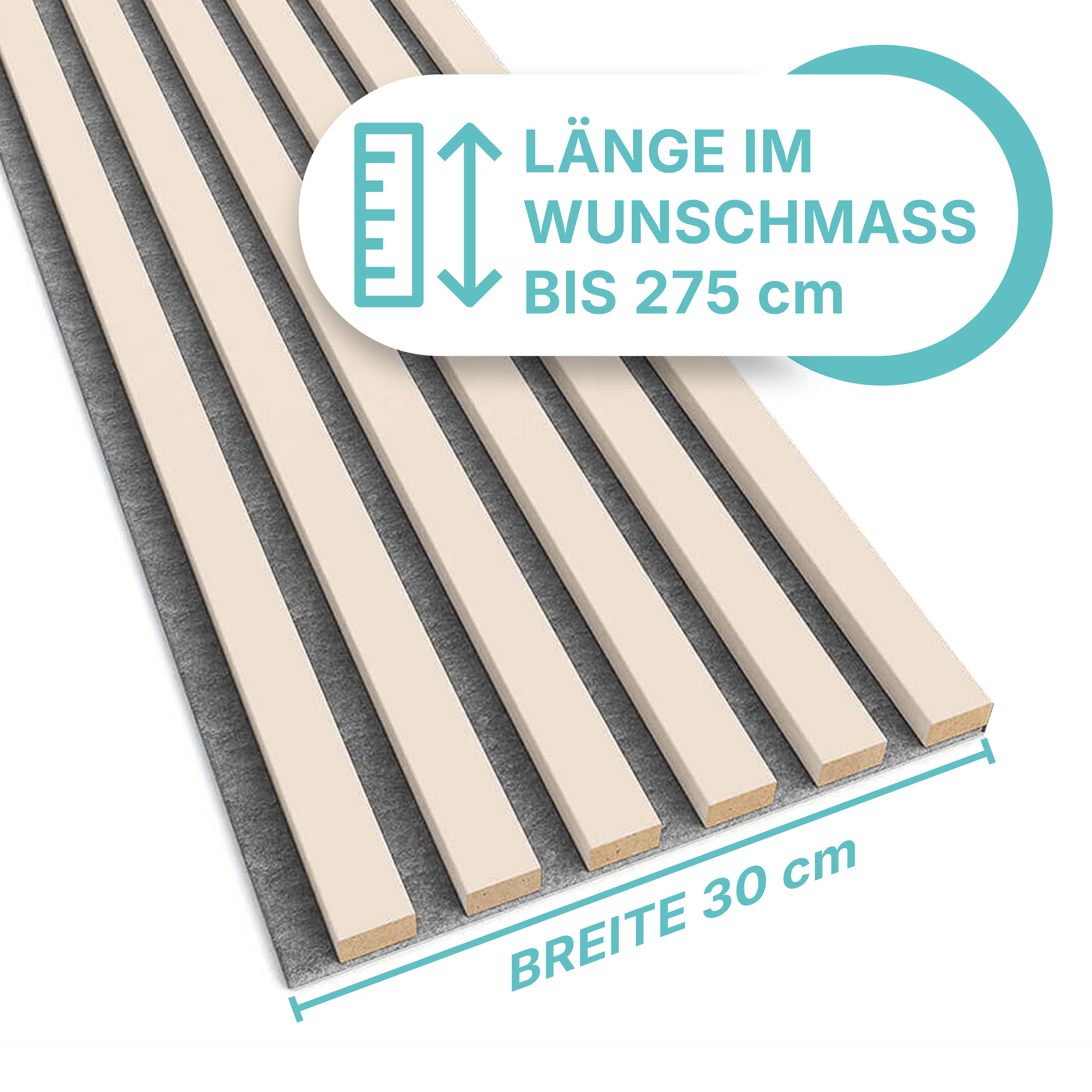 Akustikpaneel in Beige