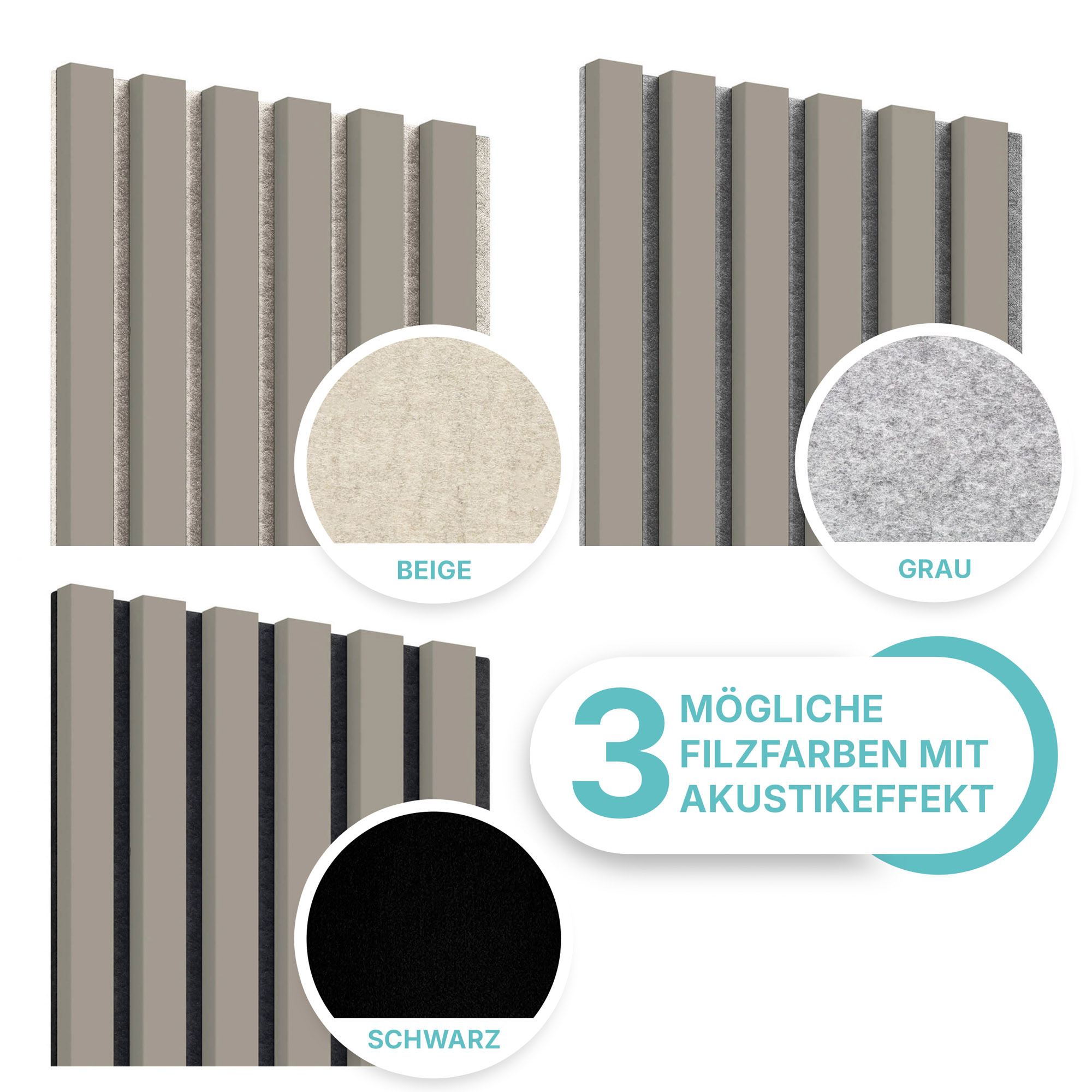 Akustikpaneel in Kaschmir