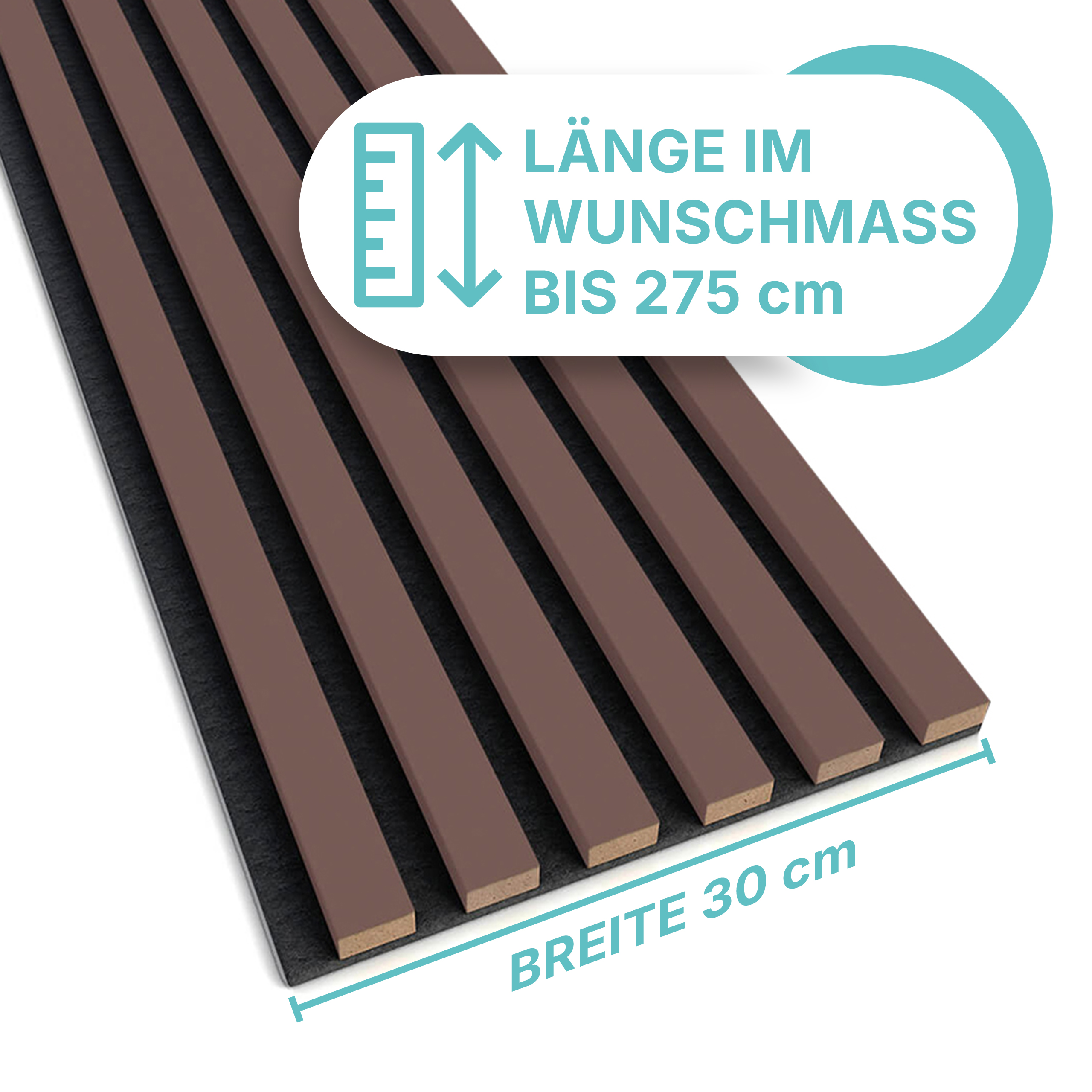 Akustikpaneel in Puderrosa