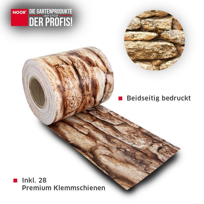 Sichtschutzstreifen mediterran 19cm x 35m 630g/m²