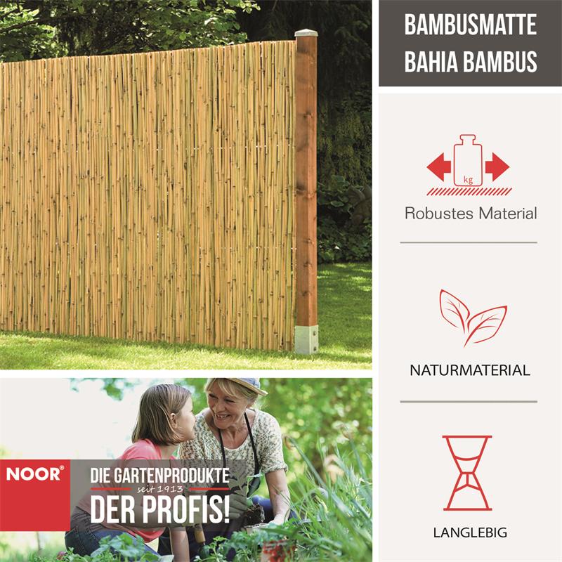 Bambusmatte Bahia Bambus Sichtschutz Zaun Balkon