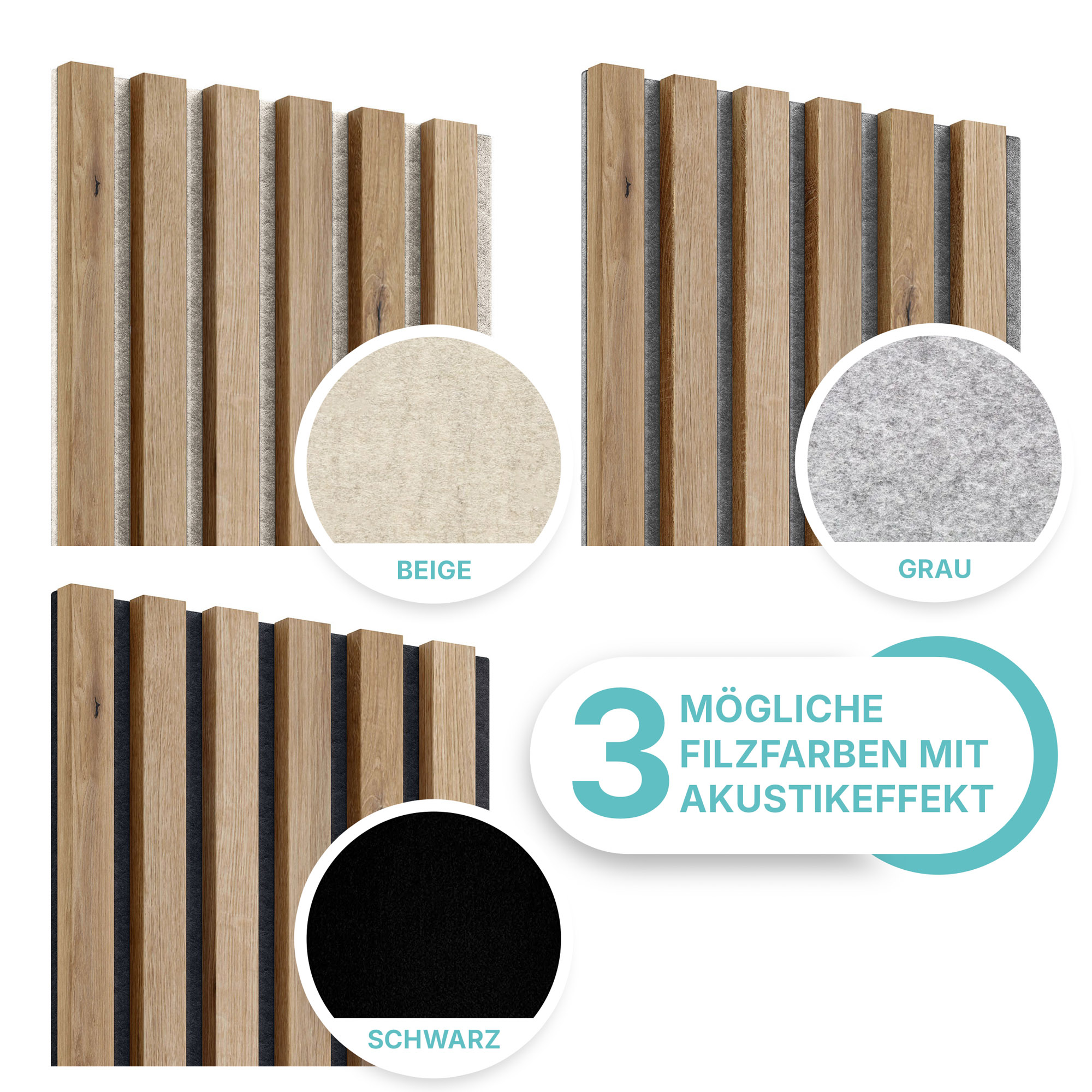 Akustikpaneel in Eiche Artisan