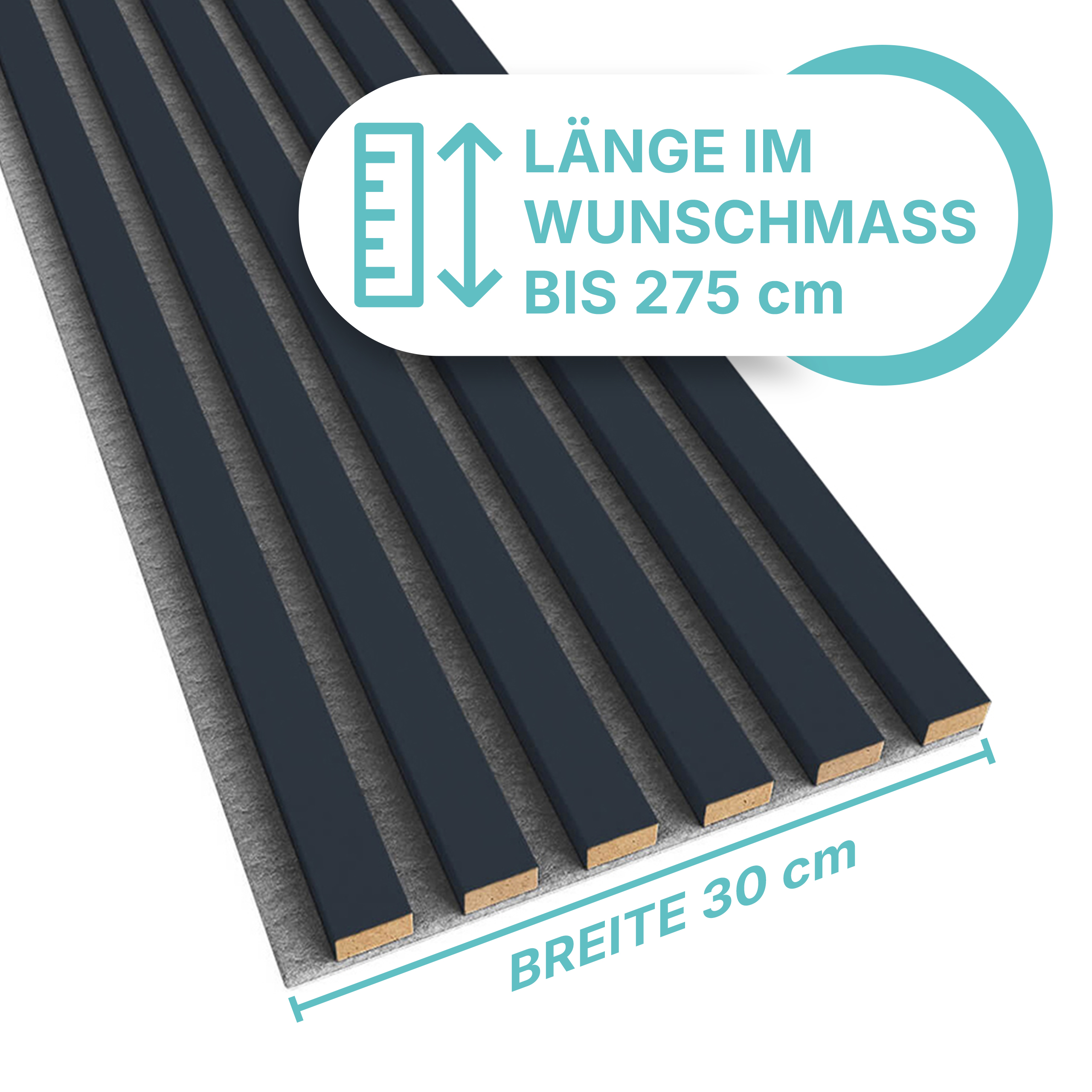 Akustikpaneel in Anthrazit