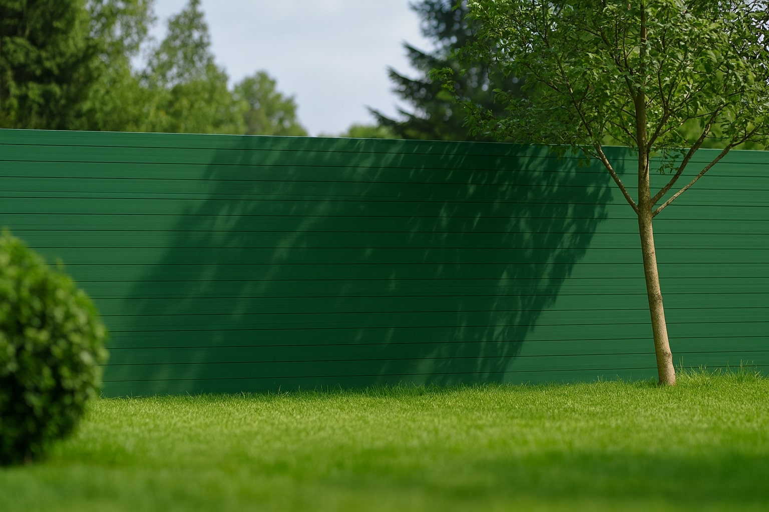 Sichtschutz Grun im Garten
