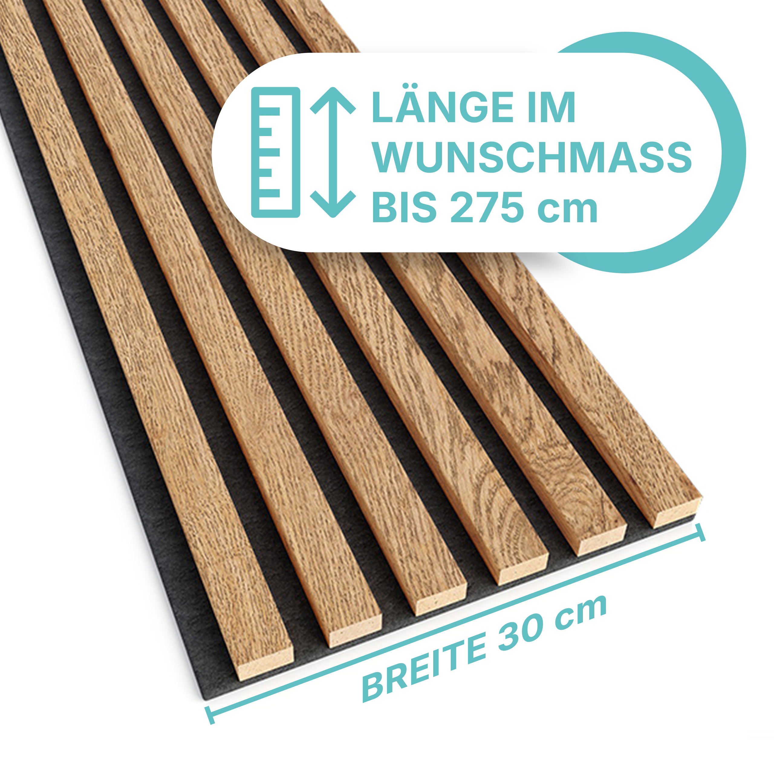 Akustikpaneel in Eichenfurnier