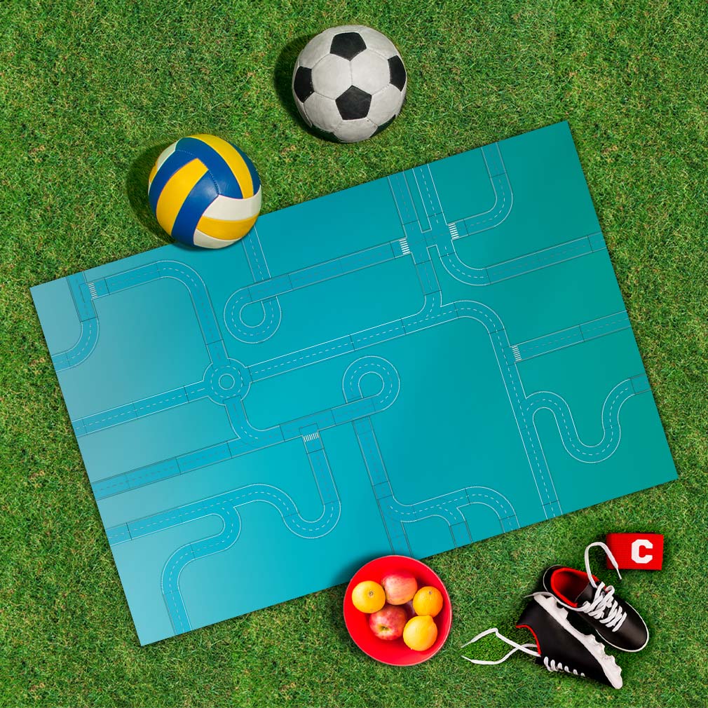 Strassen-blau-Outdoor