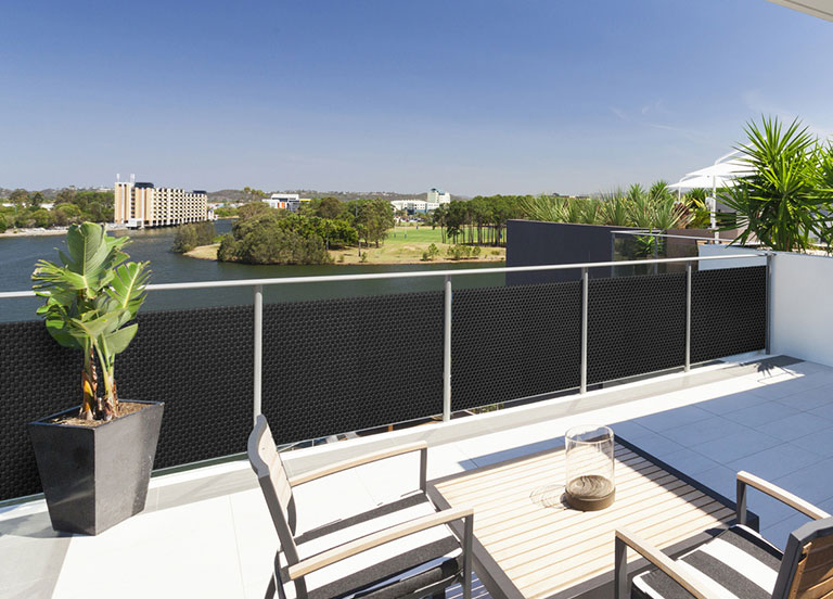 Sichtschutz am Balkon