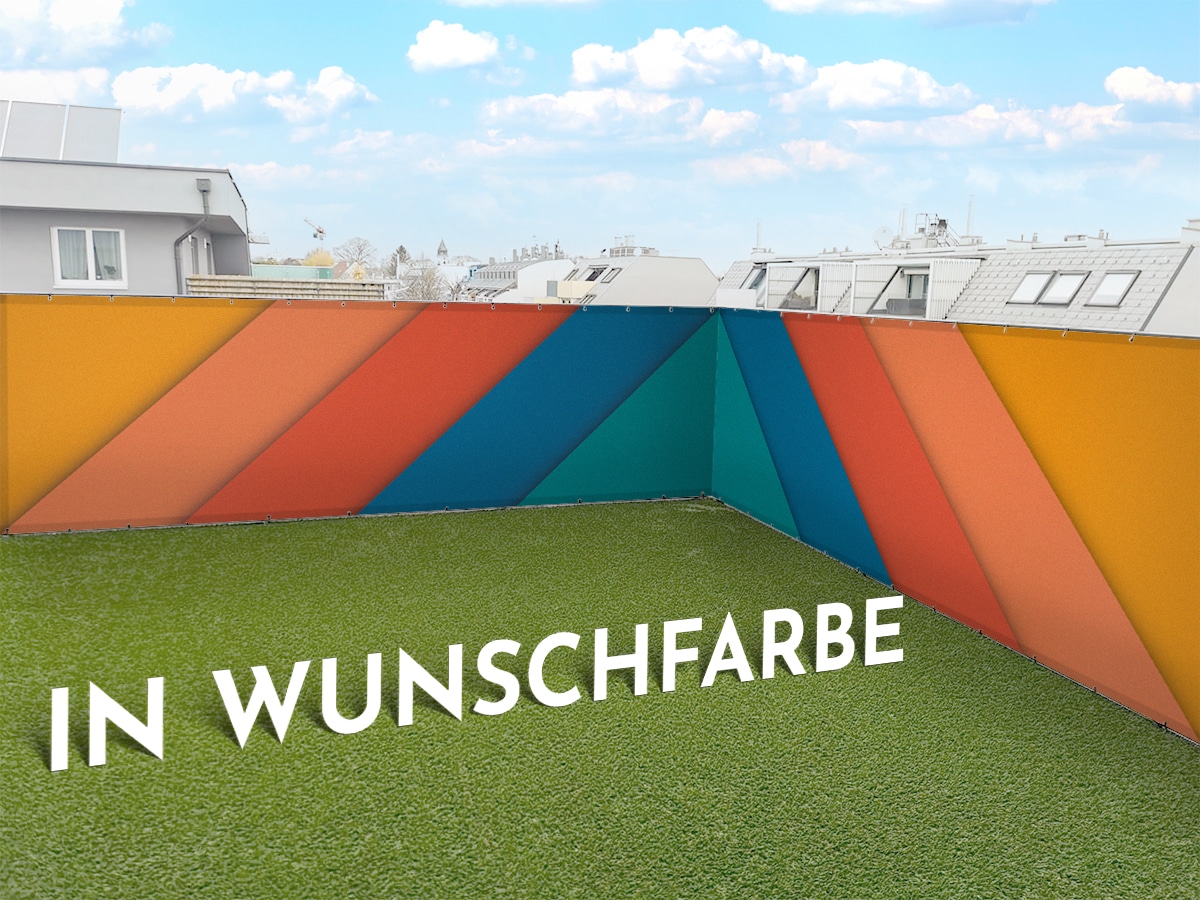 Sichtschutz in Wunschfarbe