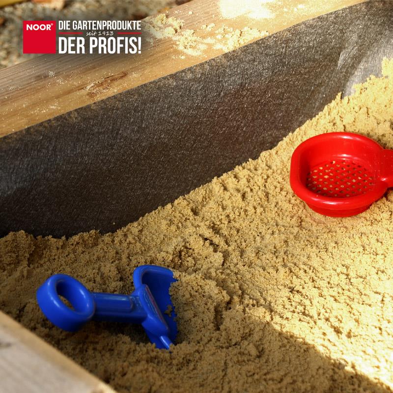 Sandkastenvlies 2x2 m grau Vlies für Sandkasten