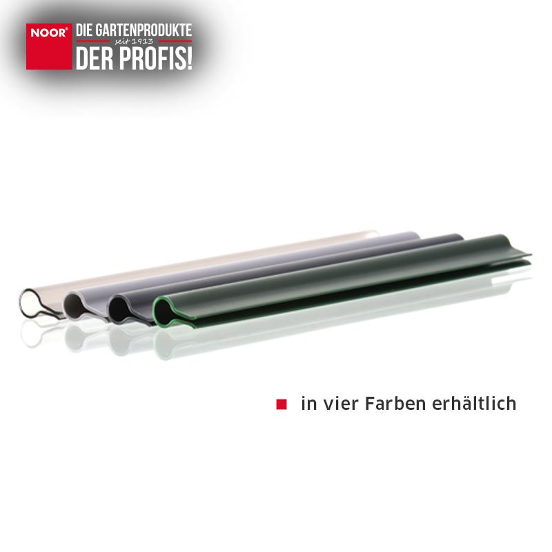 15 Premium Klemmschienen für SichtschutzstreifenFarbe: hellgrau ~RAL 7040
