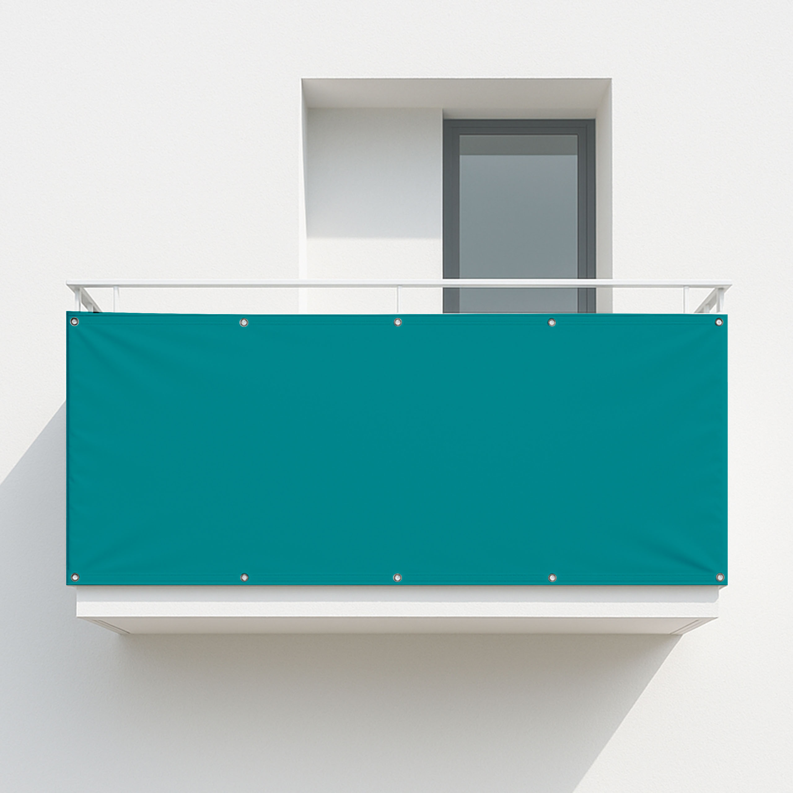 Balkonsichtschutz Türkisblau (RAL® 5018)
