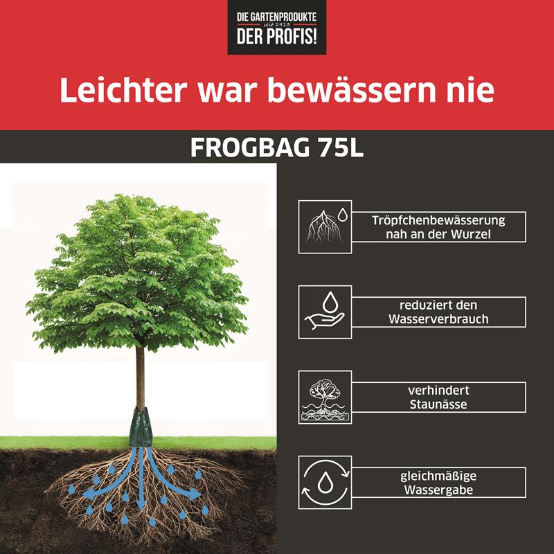 Frogbag® Bewässerungssack 75l grün PE 200 g/m²