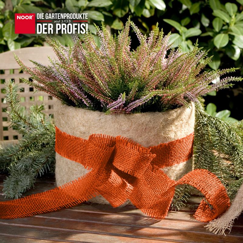 Jute Dekoband Wickelstreifen JutebandFarbe: orange / ca. Größe: 12 x 300 cm