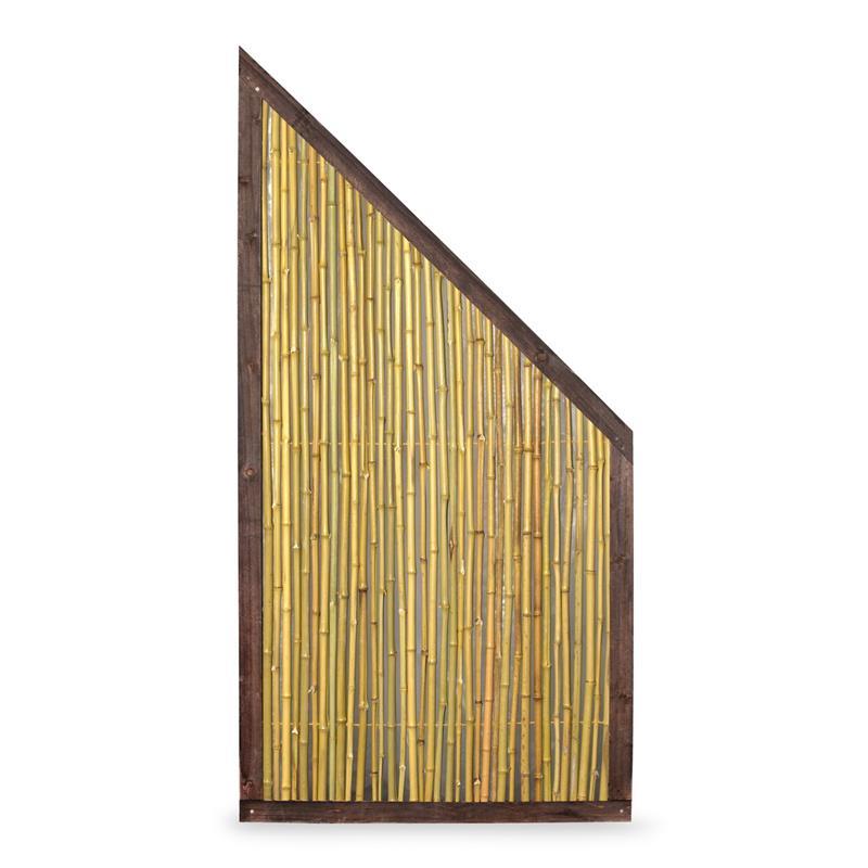 Bambuszaun Bangkok mit Holzrahmen Bambus Zaun