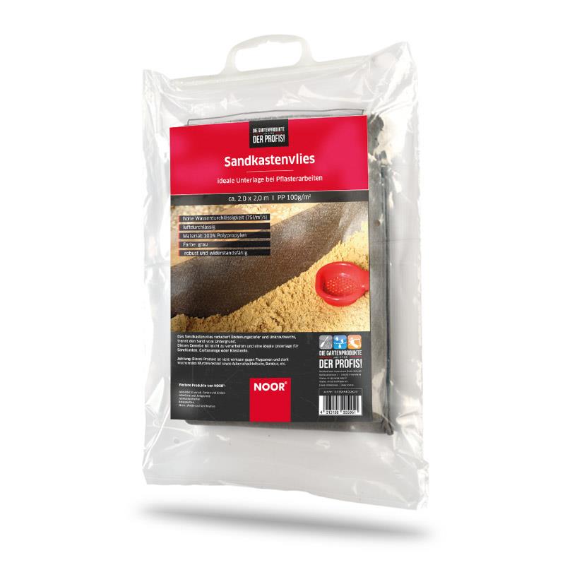Sandkastenvlies 2x2 m grau Vlies für Sandkasten