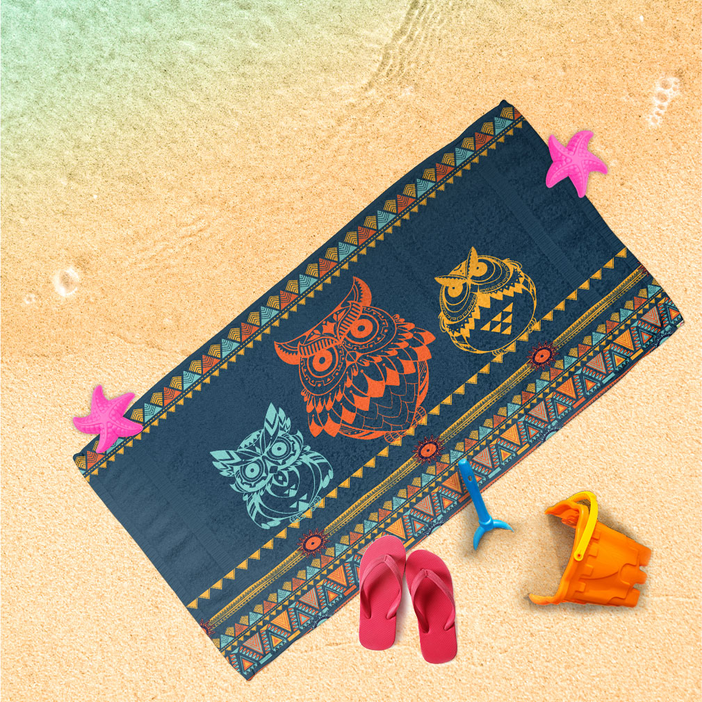Spielhandtuch Eule Boho Ethnic