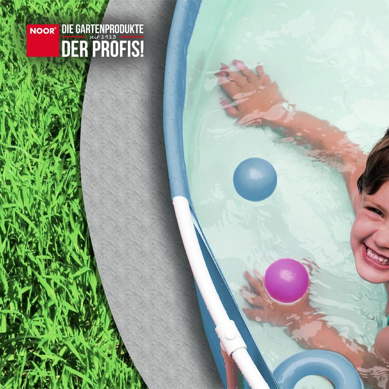 Poolvlies rund PP-Vlies 140 g/m² grauca. Größe: 3,5 m
