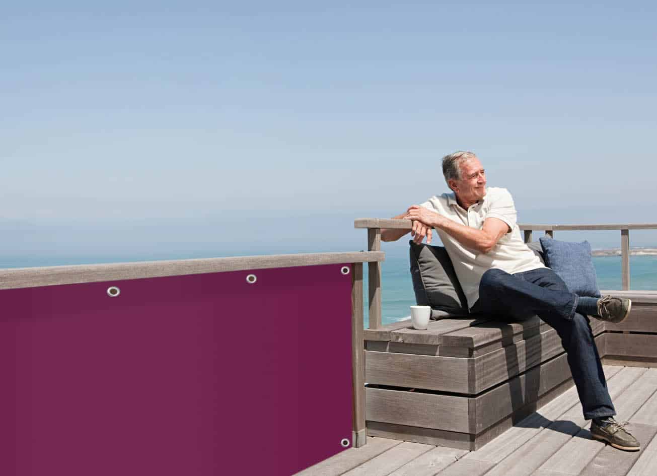 Sichtschutz Bordeauxviolett (RAL® 4004)